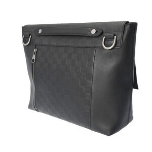 Louis Vuitton Black Bag Shoulder Onyx Infini Leather Loft Damier Black